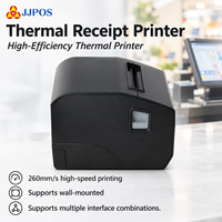 Printer Thermal Resi 80mm Laris Manis dengan Pemotong Otomatis, Printer Resi Dapur, Dapat Dipasang di Dinding untuk Toko Retail