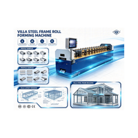 Máquina de Conformado de Perfiles de Acero Ligero para Estructuras de Villas Marca Zhongke C89, Corte Hidráulico, Control PLC, Software Vertex