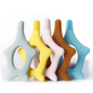 2024 mới an toàn BPA free Silicone Teether siêu mềm bé mọc răng đồ chơi Silicone bé Teether