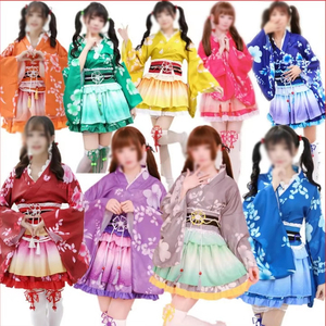 Costume de cosplay de scène de mode, robe kimono traditionnelle japonaise, anime Lovelive, Love Live pour femmes et filles, ensemble de robe - Product Image 1