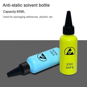 IParts 60ML ESD Dispensador Plástico Solvente Aguja Botella Sellado Duradero y <span class=keywords><strong>Fuerte</strong></span> para Eliminación de Pegamento Líquido Flux Colofonia Botella - Product Image 3
