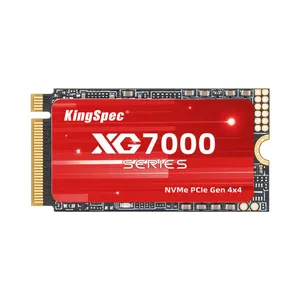 KingSpec 슈퍼 고속 m.2 pcie 4.0 하드 드라이브 세대 4x4 방열판 2242 ssd m2 nvme 1tb 개인용 컴퓨터