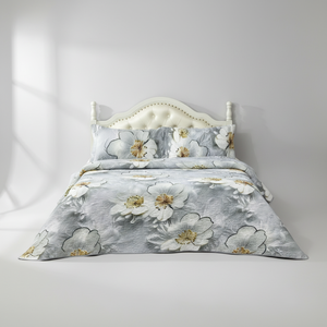 Tonda 3D Printing Jacquard Decorative Comforter Multi Needle <strong>Quilting</strong> Blanket All Season Home <strong>Bedding</strong> - Product Image 3