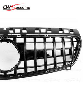 Parrilla Delantera de ABS Estilo GT (Negra) para <span class=keywords><strong>MERCEDES</strong></span> BENZ Clase A W176 <span class=keywords><strong>A180</strong></span> A200 A250 A260 AMG A45 2013-2015 - Product Image 4