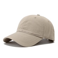 Gorra de Béisbol Premium de Algodón Puro con Parte Superior Suave y Color Sólido; Gorras con Logotipo Personalizado; Gorra de Béisbol de Seis Paneles de Algodón Puro