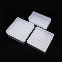Caja de almacenamiento criogénica Degao de PVC para congelador de baja temperatura, caja criogénica para muestras con 81/96/100 pocillos para criotubos de 1.5ml, 2ml y 5ml