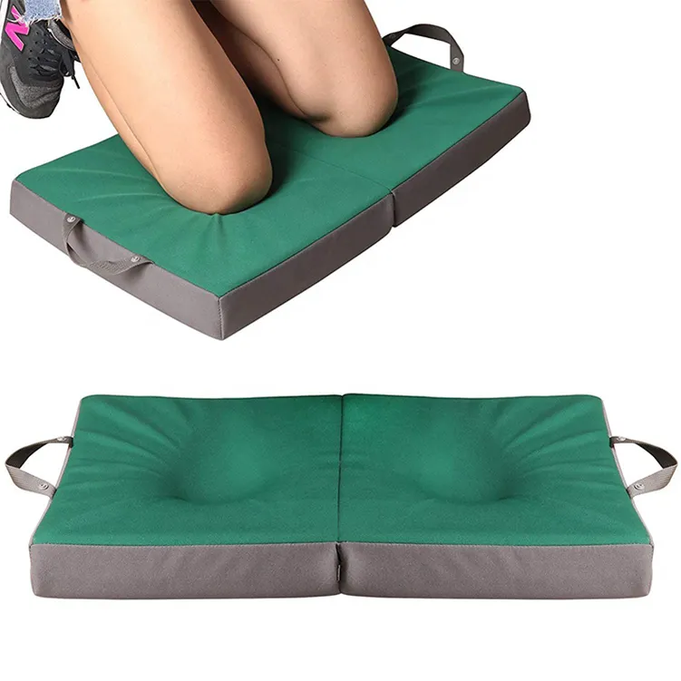 Tapis de jardin en mousse à mémoire de forme, revêtement épais pour genoux, fourre-tout et coussin de siège avec poignées, Protection pour le travail de jardinage