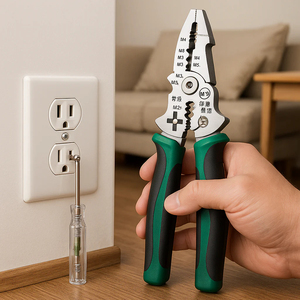 Pince à dénuder électrique pliable pour électricien, usage domestique et industriel, à bec effilé pour couper/plier les fils, OEM - Product Image 3