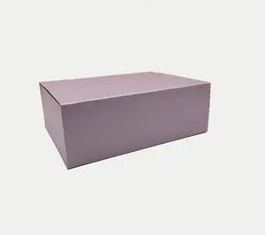 OEM Pabrik Ramah Lingkungan Kotak Topi Karton Keras Kustom Kemasan Sepatu Pakaian Kotak Hadiah Kertas dengan Pegangan Pita