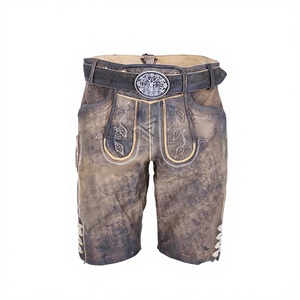 Shorts en daim pour homme, style bavarois Lederhosen, pour l'Oktoberfest, coupe droite, respirant, formel - Product Image 1