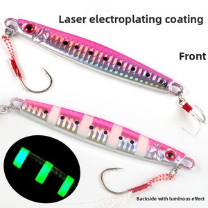Señuelo de Pesca de Alta Densidad con Punta Afilada y Decoración de Plumas Luminosas para Pesca en Aguas Profundas, Fabricado por Lion Source - Product Image 1