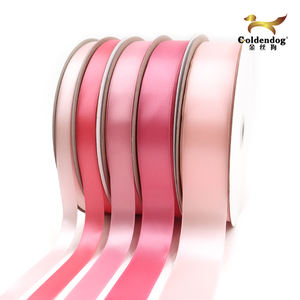 Mafolen ม้วนริบบิ้นผ้าซาตินส่าหรี,ริบบิ้นโพลีเอสเตอร์100% สีชมพูแวววาวสำหรับเชือกผูกรองเท้า - Product Image 1