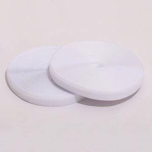 Bande auto-agrippante en nylon écologique de haute qualité 20 mm, noire et blanche, pour vêtements, prix d'usine, vente en gros - Product Image 2