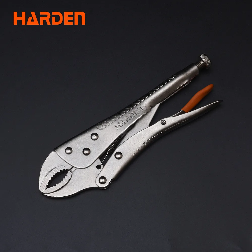 HARDEN 10" Oval Jaw Lock-Grip Pliers Multi Hand Tool Round Mouth Pliers Manual Fixed Plier