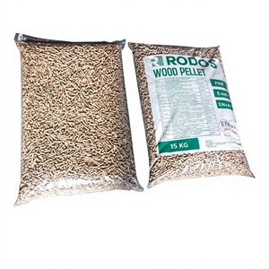 Granulés de bois 15 kg – Combustible biomasse durable pour système de chauffage – Granulés de pin et de chêne de 6 mm - Product Image 1