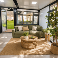 Maison conteneur extensible de 40 pieds, villa modulaire préfabriquée, maison mobile de luxe pour complexe hôtelier en bord de lac, glamping et vie en hôtel