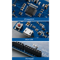 Carte de développement Leonardo R3, microcontrôleur ATMEGA32U4 avec câble USB, compatible avec les projets Arduino DIY