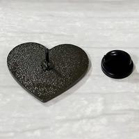Broche en métal en gros, motif dessin animé, en forme de cœur, avec symbole d'intercepteur de pente rose mignon, pour la Saint-Valentin, thème mathématique