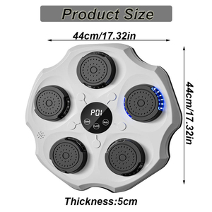 Cible de boxe électrique murale intelligente avec musique et lumières, équipement d'entraînement de boxe multifonctionnel pour adultes à domicile - Product Image 1