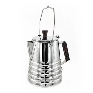 HIGHWIN 14Cup/2100ml High Quality Camping Coffee Pot Fire or Stovetop Stainless Steel Coffee Percolator Maker