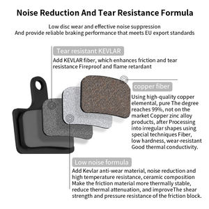 Plaquettes de <span class=keywords><strong>frein</strong></span> à disque hydraulique en métal ESLNF pour vélo, pièces de vélo de montagne XT M315 <span class=keywords><strong>Avid</strong></span> <span class=keywords><strong>BB5</strong></span> 7 E1 E3 - Product Image 3