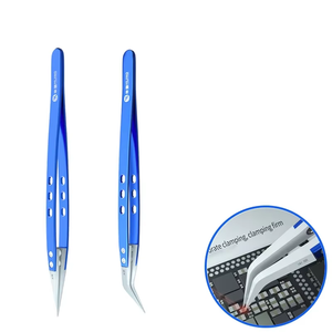 <span class=keywords><strong>Pinzas</strong></span> Ultrafinas <span class=keywords><strong>de</strong></span> Cerámica y Acero Inoxidable Antiestáticas MiJing para Reparación <span class=keywords><strong>de</strong></span> Placas Base <span class=keywords><strong>de</strong></span> Teléfonos - Product Image 1