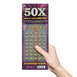 Diseños Creativos de Boletos de Lotería, Papel de Arte para Rascar Personalizado, Impresión Digital, Fabricante de Boletos de Lotería - Product Image 2