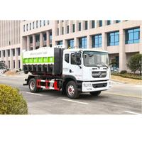 Camion benne basculante Dongfeng 4X2 10m³ avec bras de levage et grue à conteneurs
