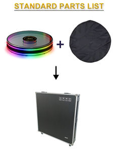 Nouvelle cabine Photo vidéo Infinity Glass 360 avec éclairage annulaire - Product Image 4