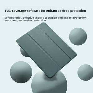 Funda Triple Plegable de PU 2026 con Soporte para Lápiz y Cubierta Protectora para <span class=keywords><strong>iPad</strong></span> Air de 10.9 Pulgadas y Pro de 11 Pulgadas, Funda para <span class=keywords><strong>iPad</strong></span> A16 - Product Image 4