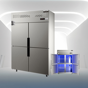 Коммерческий кулер большой емкости, вертикальная кухонная морозильная камера, холодильник с двойной температурой из нержавеющей стали, холодильник - Product Image 3