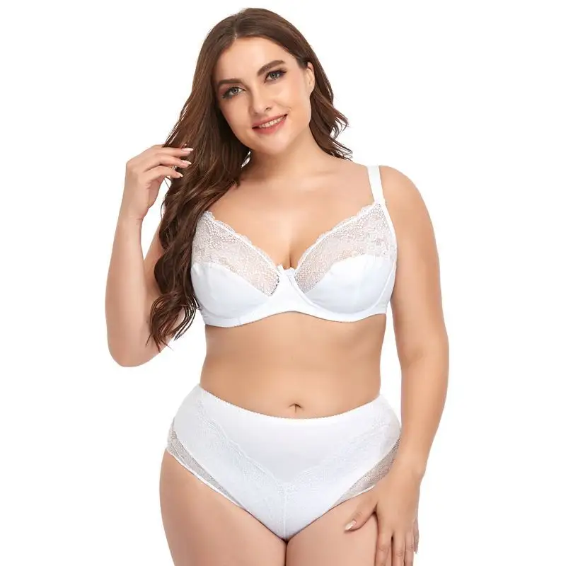 Ensemble de soutien-gorge et culotte pour femmes, coupe complète, Design Ultra-fin, grande taille, E Cup, 2 pièces, nouvelle collection 2020