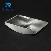 Lentille cylindrique optique plano-convexe de grande taille 100 mm, usinée avec précision, pour la vision industrielle