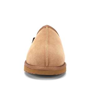 Chaussons d'intérieur en daim et fourrure pour <span class=keywords><strong>homme</strong></span>, avec semelle en mousse à mémoire <span class=keywords><strong>de</strong></span> forme et semelle extérieure en EVA, pour l'hiver - Product Image 2