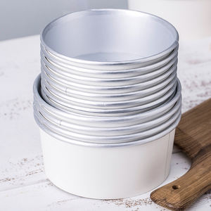 Cuencos de papel de aluminio desechables de alta calidad de Xiamen, cuencos de Material reciclado respetuosos con el medio ambiente para leche, pan, sándwich, fideos - Product Image 5