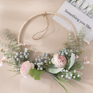 CallaFloral ดอกไม้ประดิษฐ์ตกแต่งผนัง รูปทรงครึ่งวงกลม ช่อดอกโบตั๋น สำหรับตกแต่งบ้าน งานแต่งงาน รุ่น CF01294 - Product Image 3