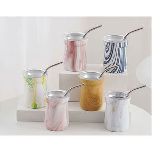 Gobelet isotherme en acier inoxydable de 3 oz pour vin, avec revêtement personnalisé, verre à shot avec logo, écologique, réutilisable, avec couvercle et paille pour le camping et l'extérieur - Product Image 1