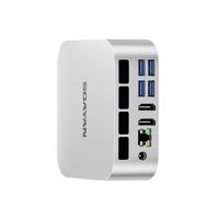 Mini PC SOAYAN AMD Ryzen 5 6600H 12 Go LPDDR5 1 To SSD PCIe Mini Ordinateur USB3.2 Station de Travail Haute Capacité PC de Bureau