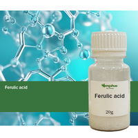 Poudre d'acide férulique 98% de haute qualité Ferula Asafoetida extrait de racine dans Ferula Assafoetida L