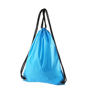 Mochila Promocional Resistente de Poliéster Liso con Cordón Ajustable - Product Image 6