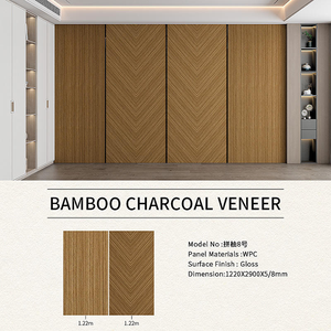 แผ่นป้องกันผนังทำจากถ่านไม้ไผ่ไฟเบอร์ทนทานทันสมัยขนาดกว้าง600มม. กันน้ำได้ใช้ในห้องน้ำกลางแจ้ง - Product Image 6