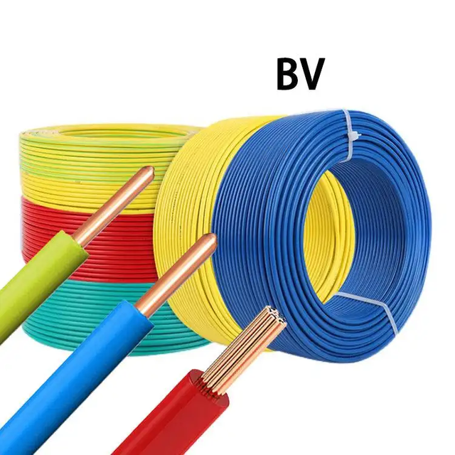 450/750V 1.5mm 2.5mm 4mm 6.0mm 10mm Wholesale BV Single Core Electronic Cable Wire for Construction