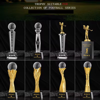 Trophée de championnat de sport de golf et de football de conception nouvelle, trophée personnalisé en cristal K9, trophée de la Ligue des champions en cristal pour cadeaux d'affaires