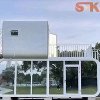 Mini-maison mobile pour le camping, Cabine Apple à structure en acier, mobiles 20FT/40FT, Groupe de villas de luxe Cabine Apple