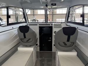 Yacht da Pesca Sportivo in Alluminio con Cabina Aperta, <span class=keywords><strong>Barca</strong></span> a Motore CCS in Alluminio Marino di Grado Superiore 25FT 7,5m con Rimorchio Incluso - Product Image 5