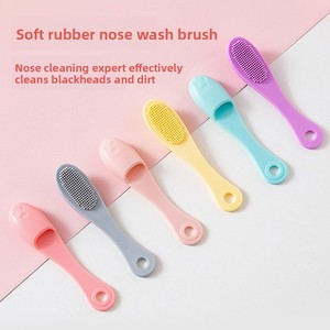 Cepillo de silicona para limpieza facial con soporte para colgar, para limpieza profunda de poros y eliminación de puntos negros - Product Image 1