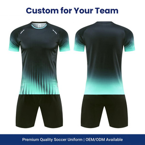 Maillots de football personnalisés en polyester sublimé avec logo, nom et numéro, vente en gros OEM de maillots de soccer - Product Image 4