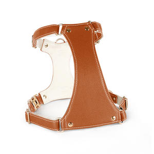 مجموعة طوق طوق طوق طوق سترة تكتيكية للكلاب من الجلد الناعم مع حقيبة Airtag - Product Image 4