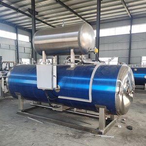 Autoclave horizontal direct d'usine pour bouteille en plastique utilisée pour les conserves/<span class=keywords><strong>bocaux</strong></span> en verre - Product Image 1