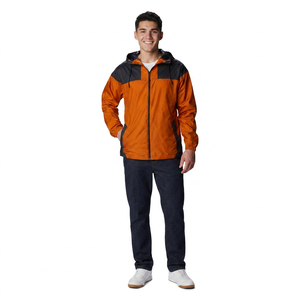 Veste coupe-vent à fermeture éclair pour hommes personnalisée 100% polyester tissu extérieur imperméable de haute qualité nouveau quantité minimale de commande bas fabriqué en hiver - Product Image 1